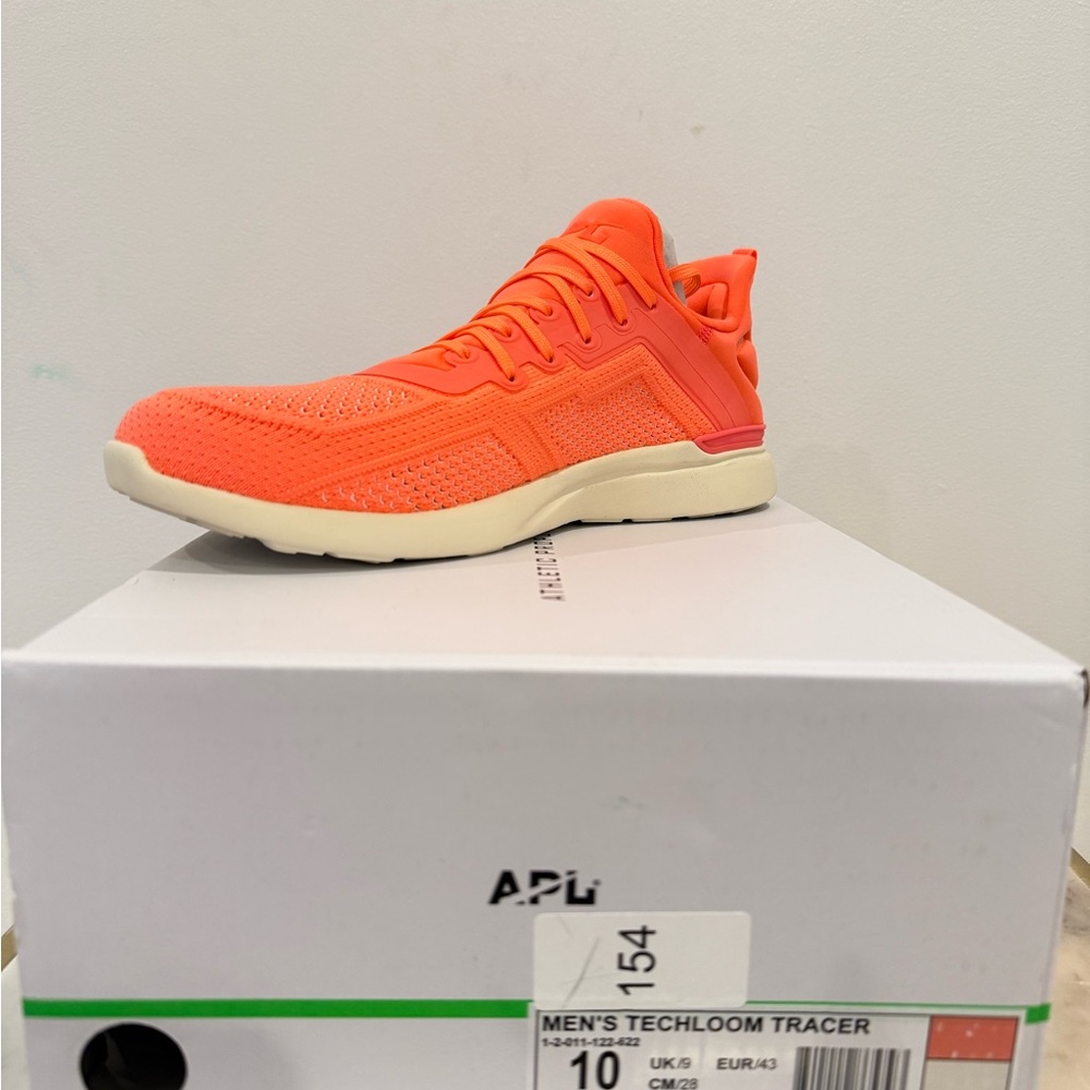 🚫SOLD🚫NIB! APL Men's Techloom Sneakers in orange men size 10
